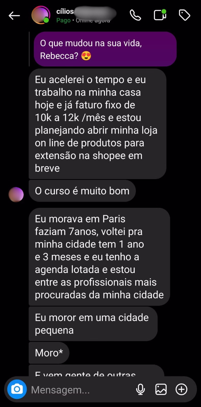 Nova na cidade e fatura 12k_